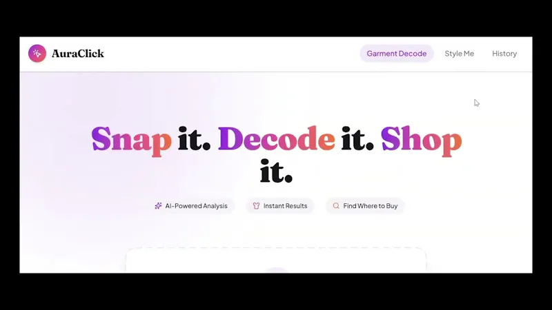 AuraClick screenshot 1 (video preview)
