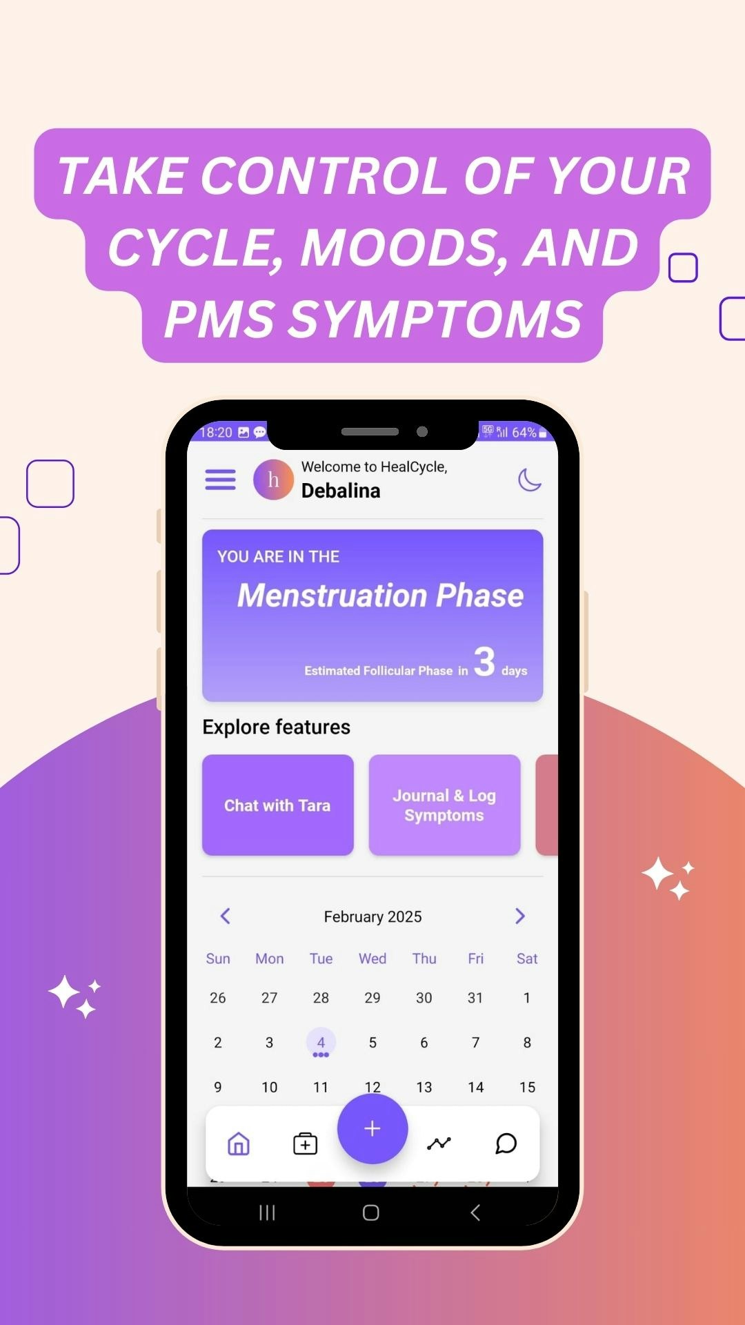 Heilung - PMS, PMDD & Hormon Health |Zyklus- und Stimmungsverfolger Medien 3