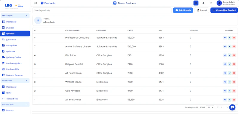 LKG for Billing screenshot 5