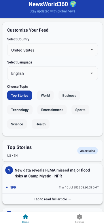 Mídia 1 de News World 360 - Notícias globais, manchetes e atualizações diárias