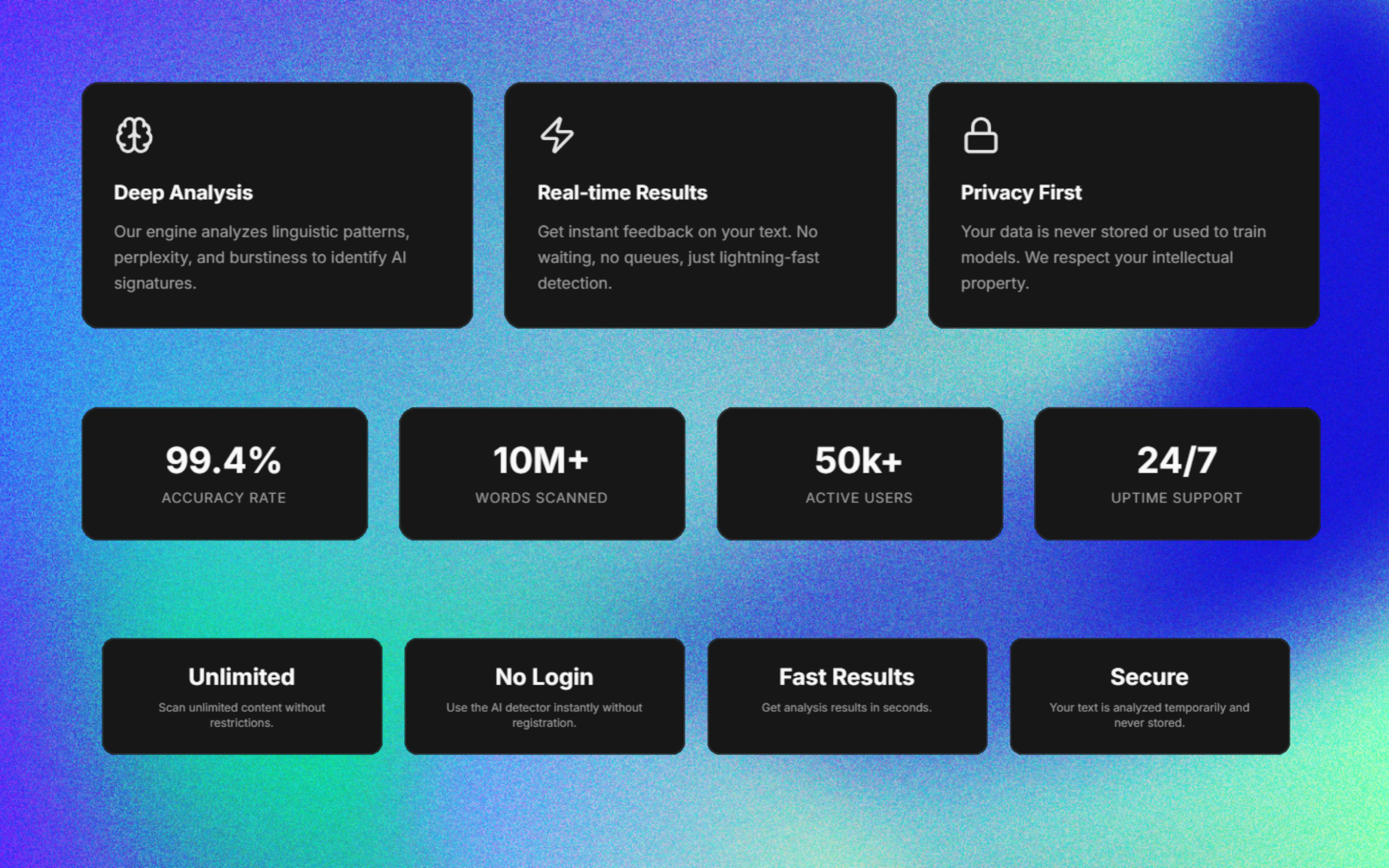 Detec AI - Screenshot 4 showing product features and functionality