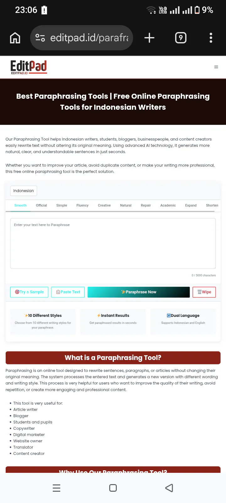 editpad.id screenshot
