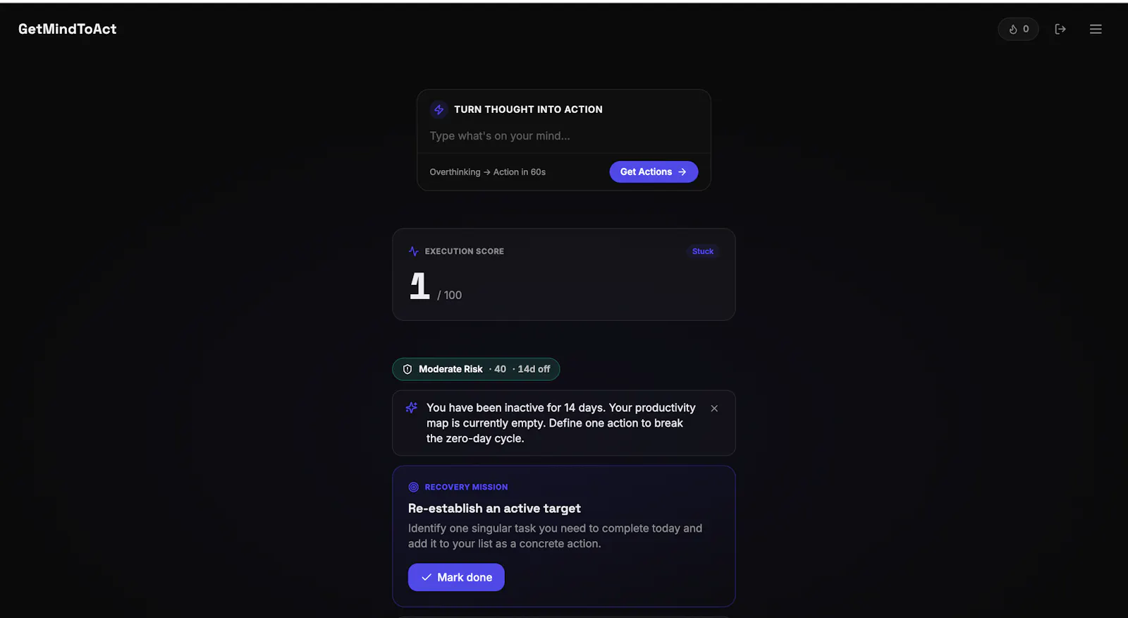 GetMindToAct screenshot 3