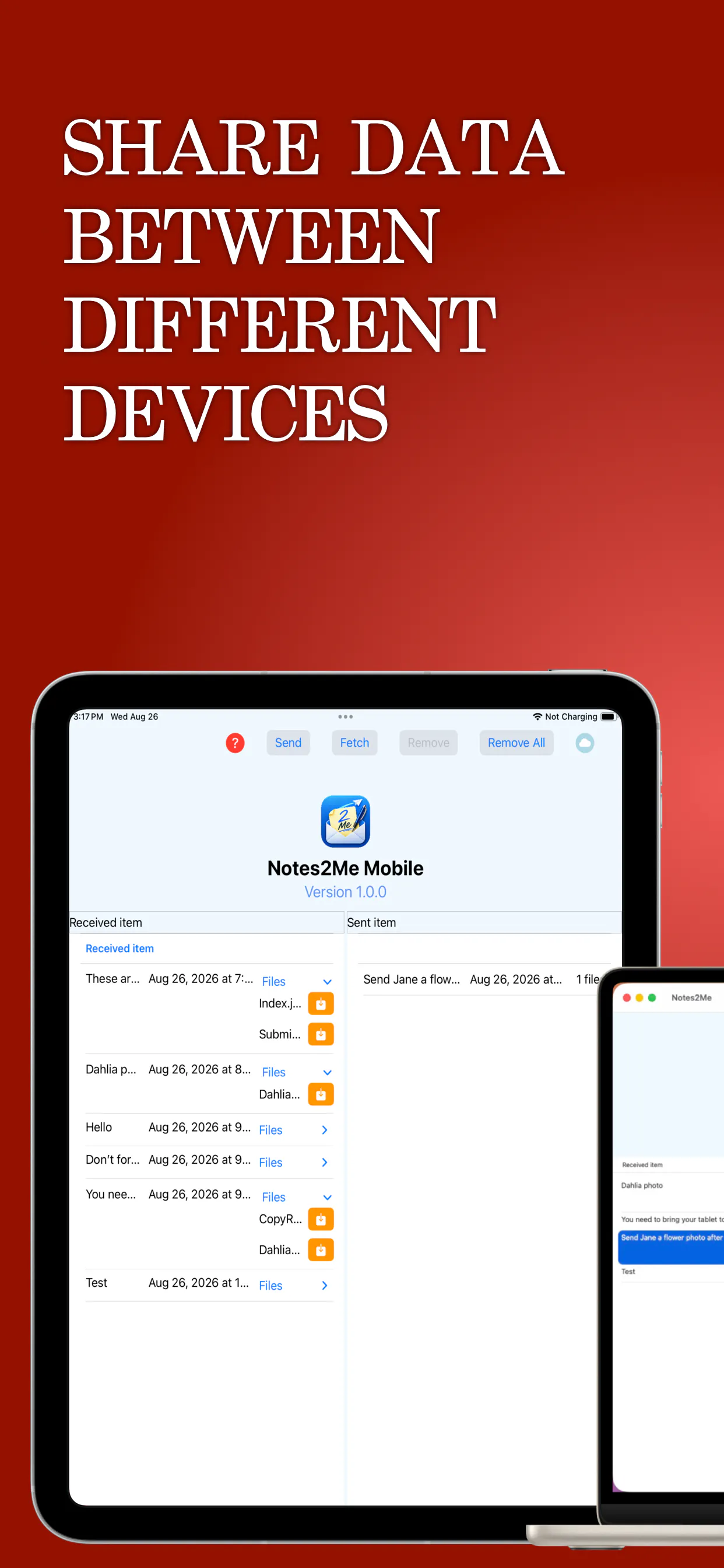 Notes2Me Mobile gallery image
