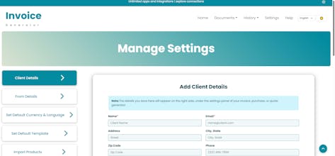 Open Source Invoice Generator gallery image
