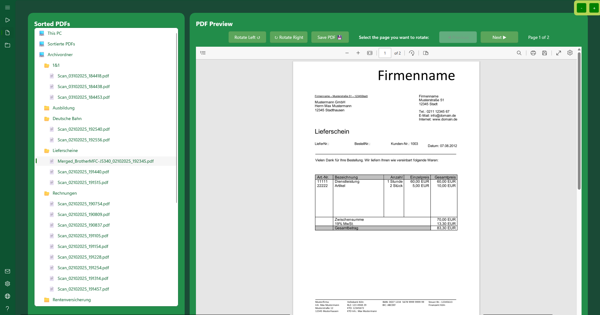 MySorty - Screenshot 2 showing product features and functionality