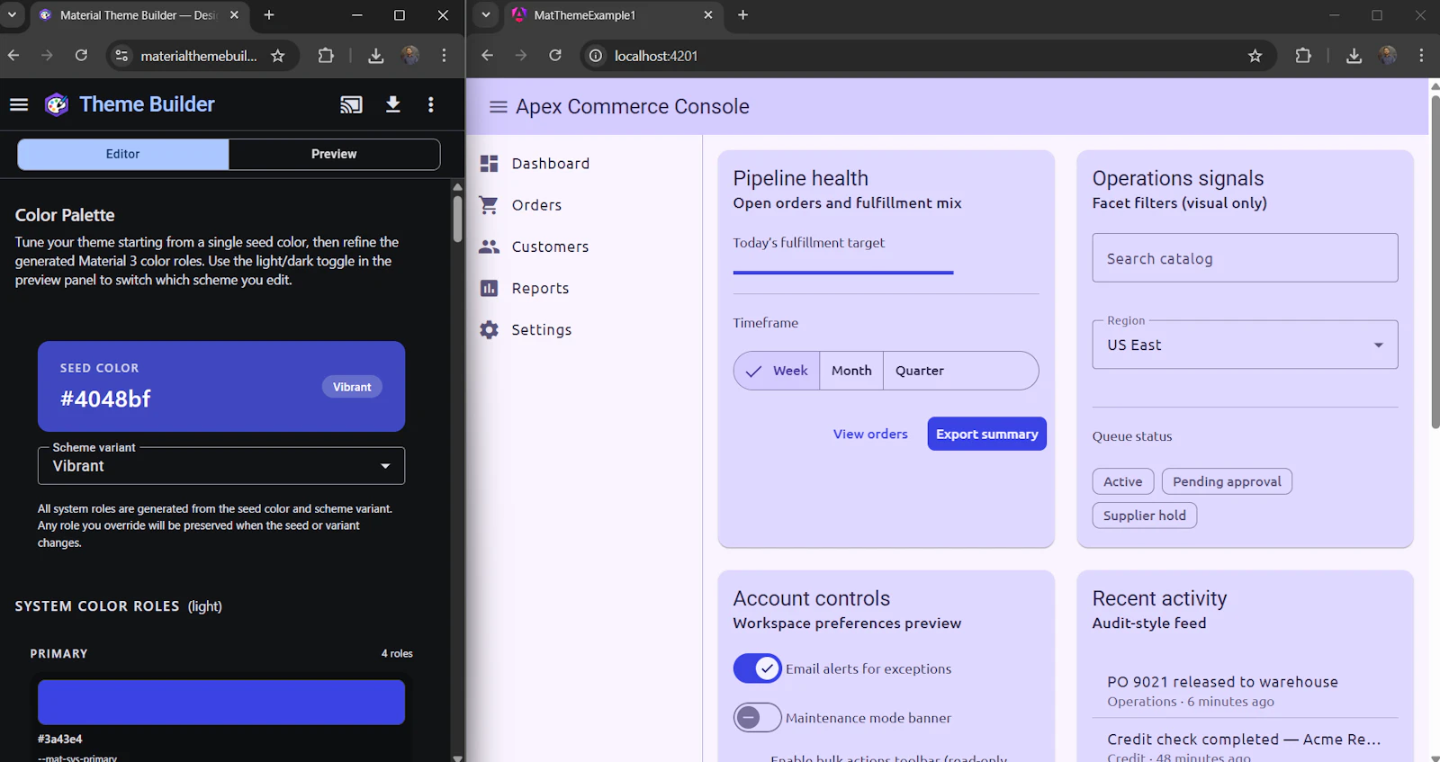 Angular Material Theme Builder screenshot 5