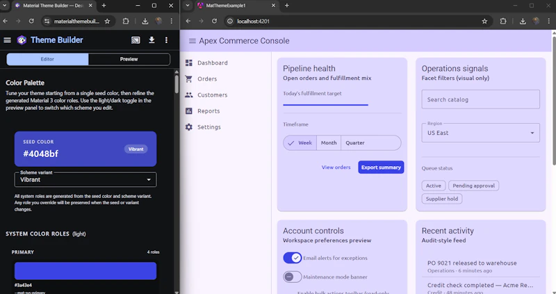 Angular Material Theme Builder screenshot 5