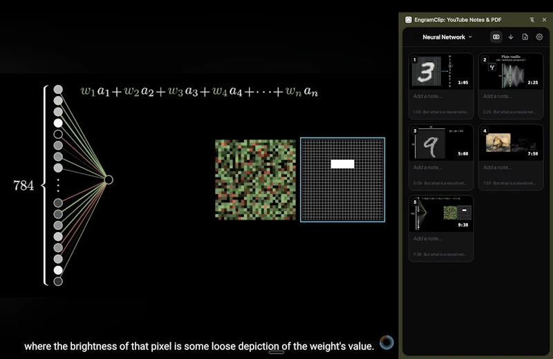 EngramClip: YouTube Notes & PDF screenshot 3