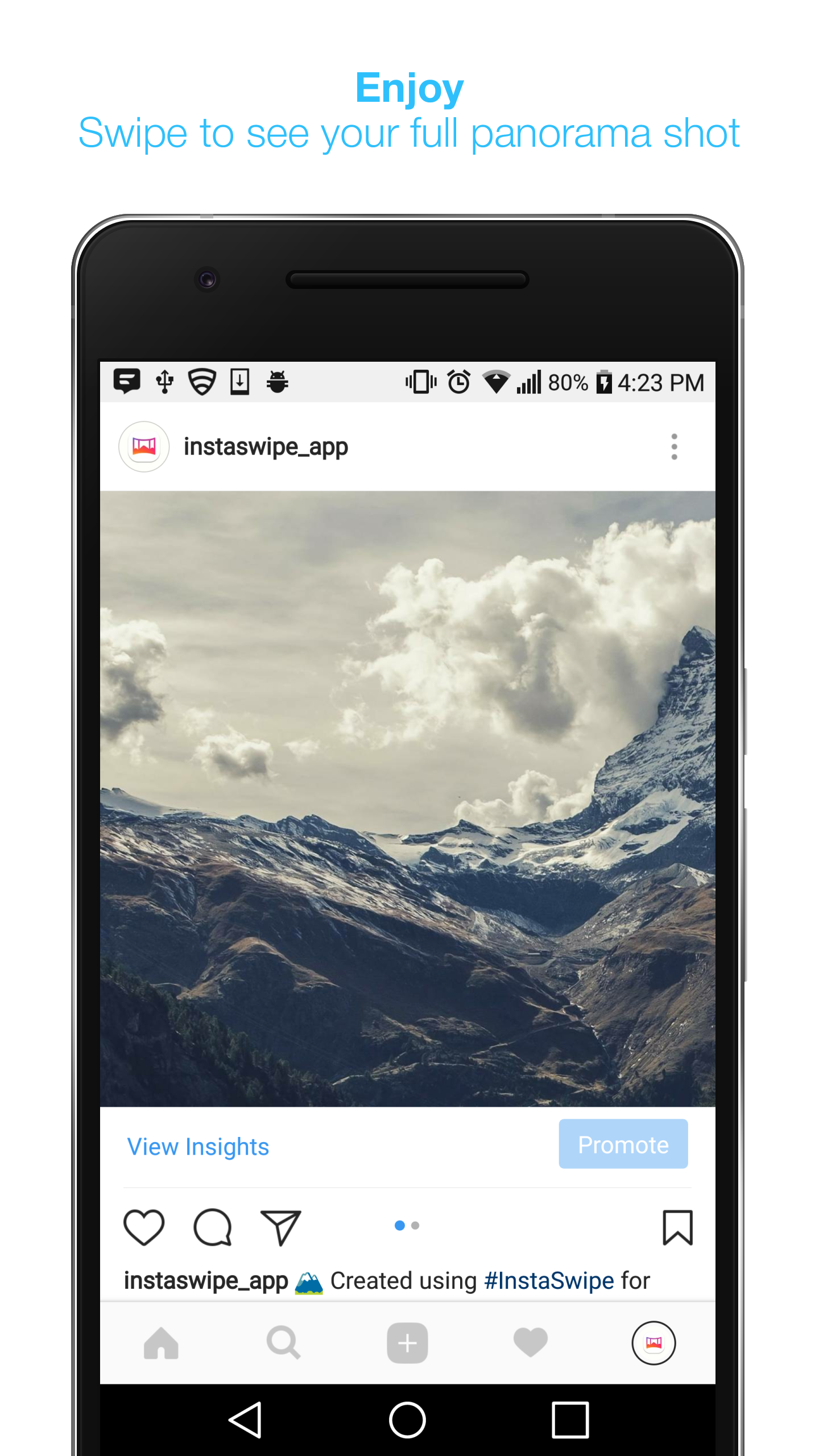 InstaSwipe Instagram Panorama gallery image