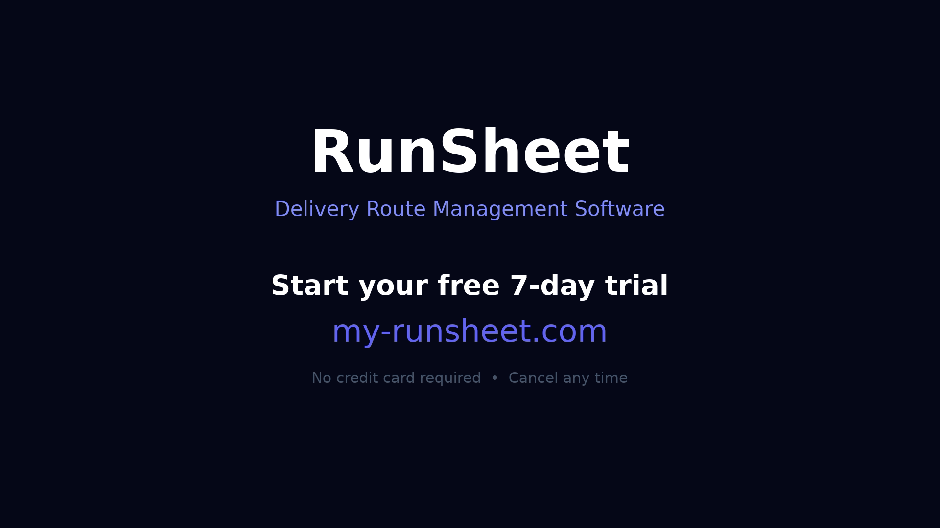 RunSheet gallery image