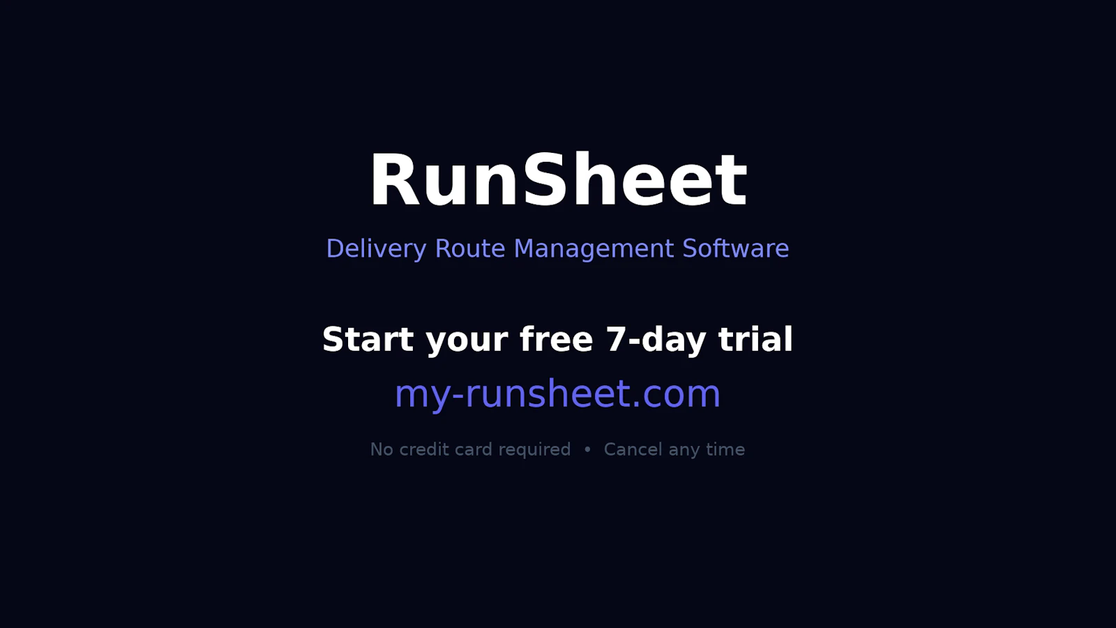 RunSheet screenshot 2