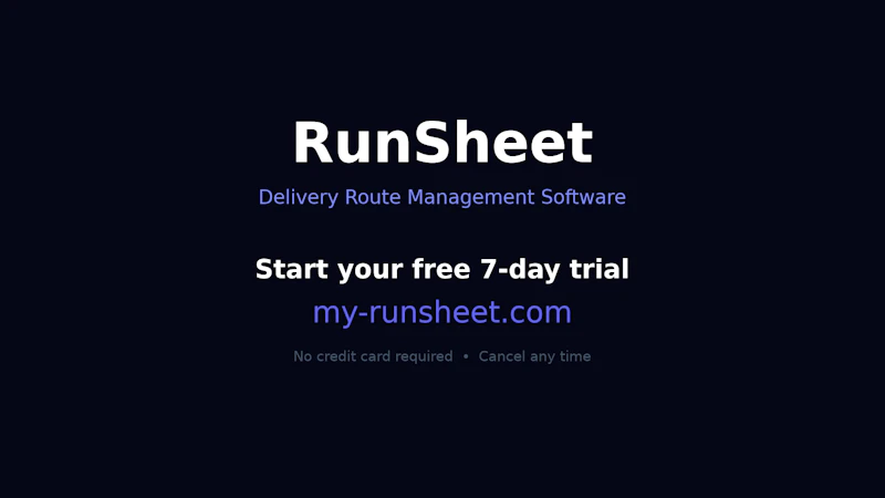 RunSheet screenshot 2