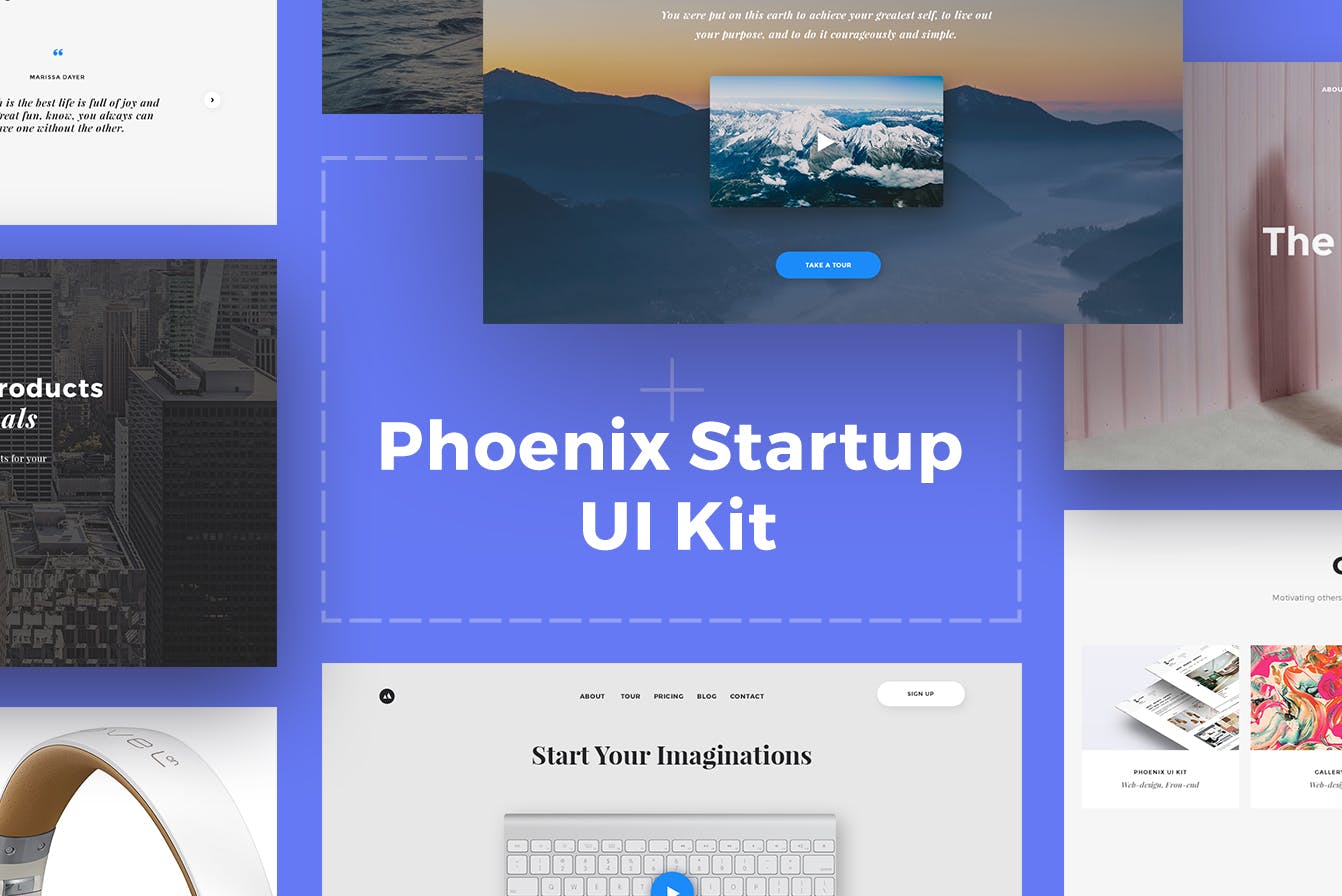 Phoenix Startup UI kit media 1
