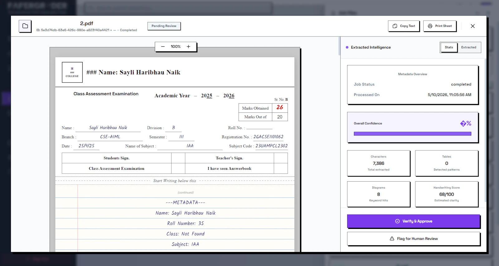 PaperGrader screenshot 3