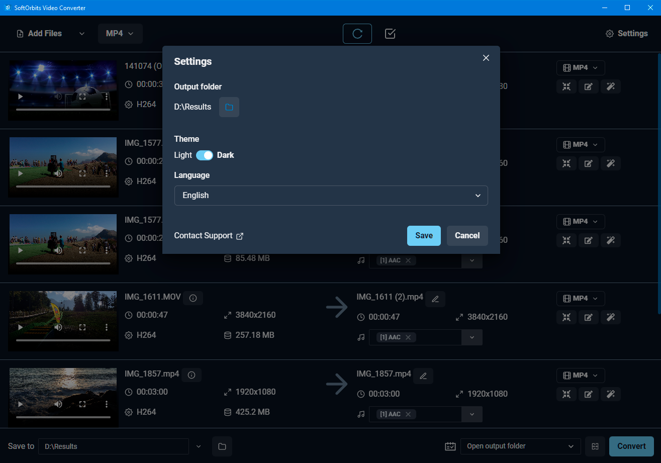 Softorbits Video Converter media 3