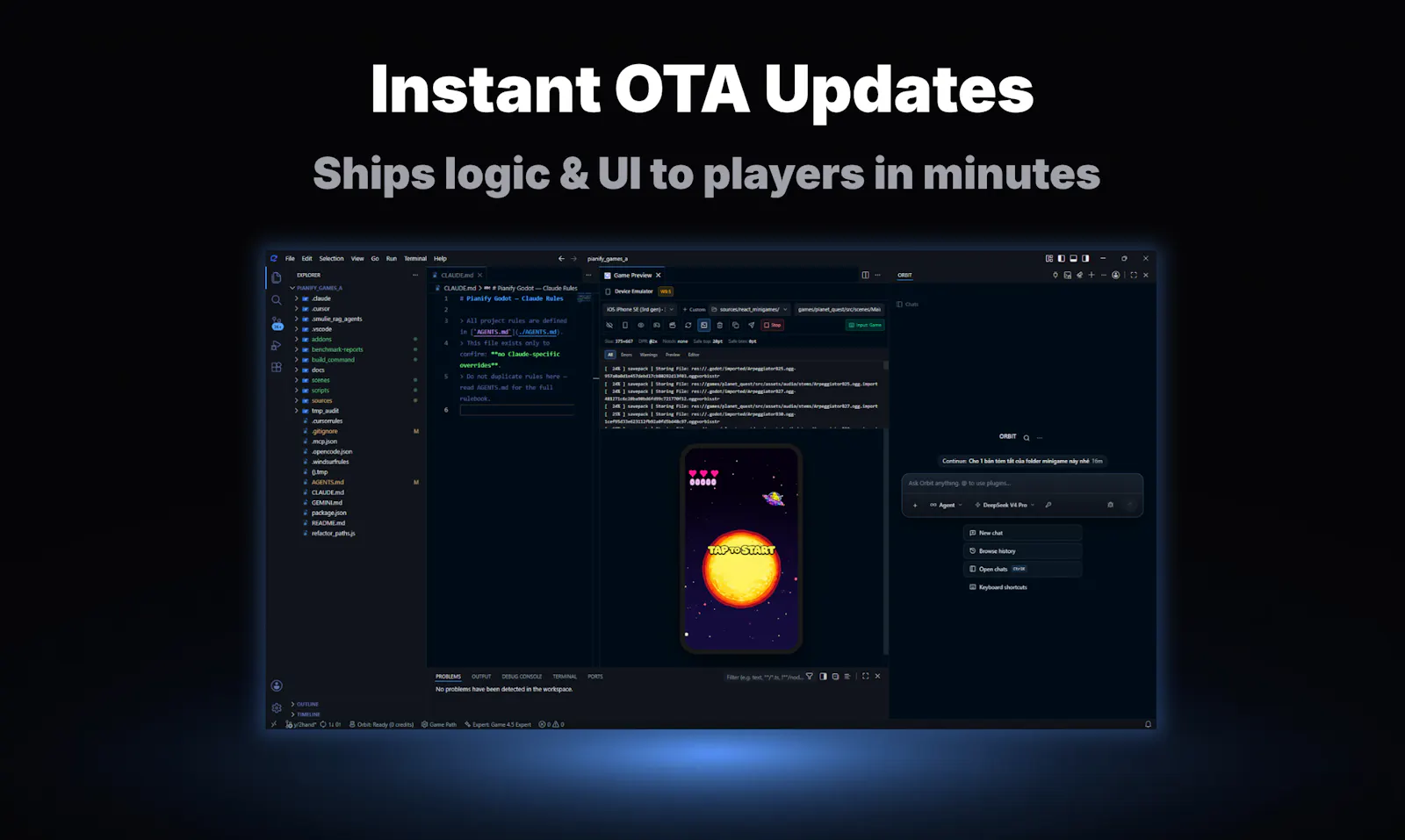 Orbit IDE screenshot 2