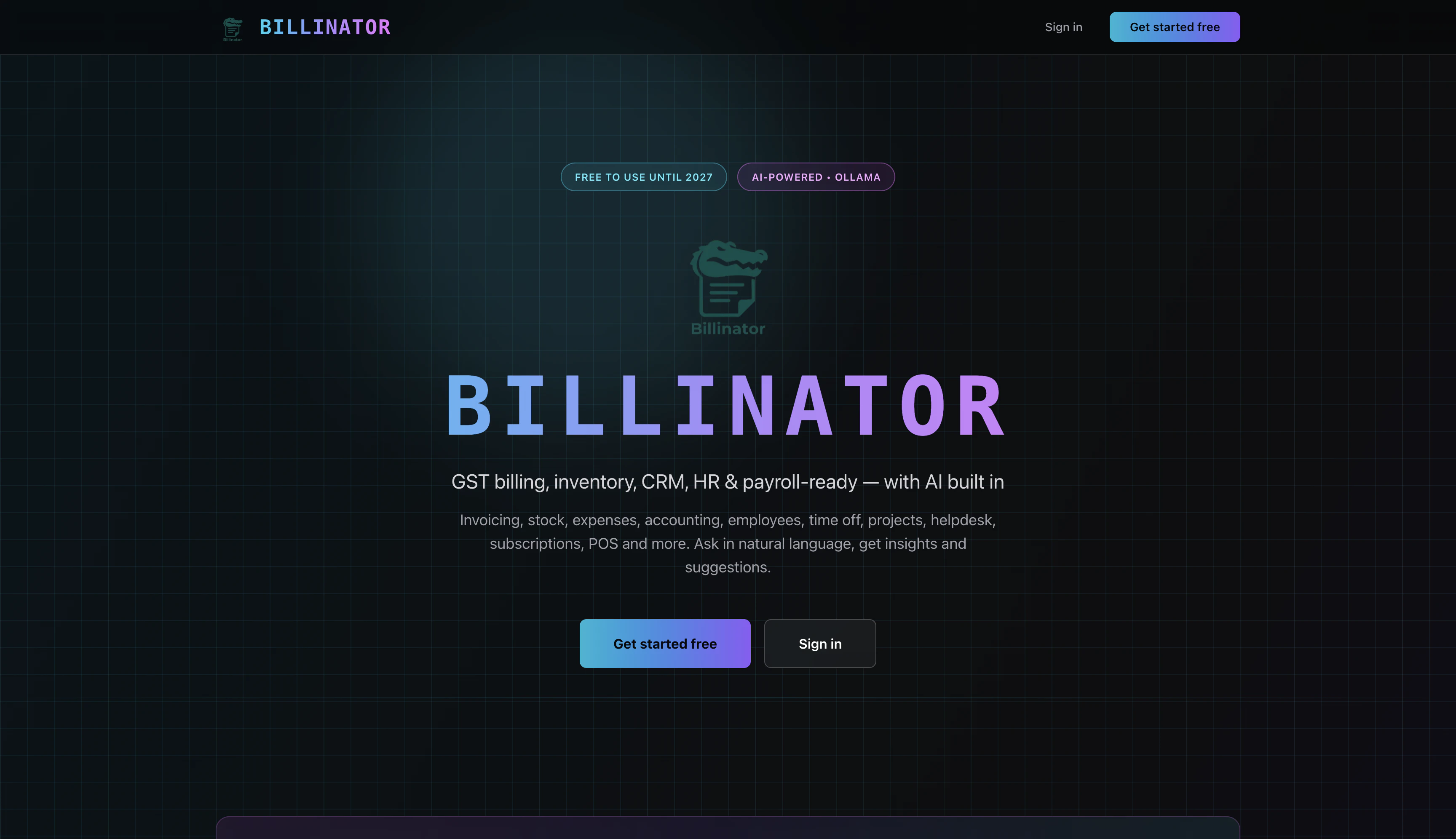 Billinator screenshot 1