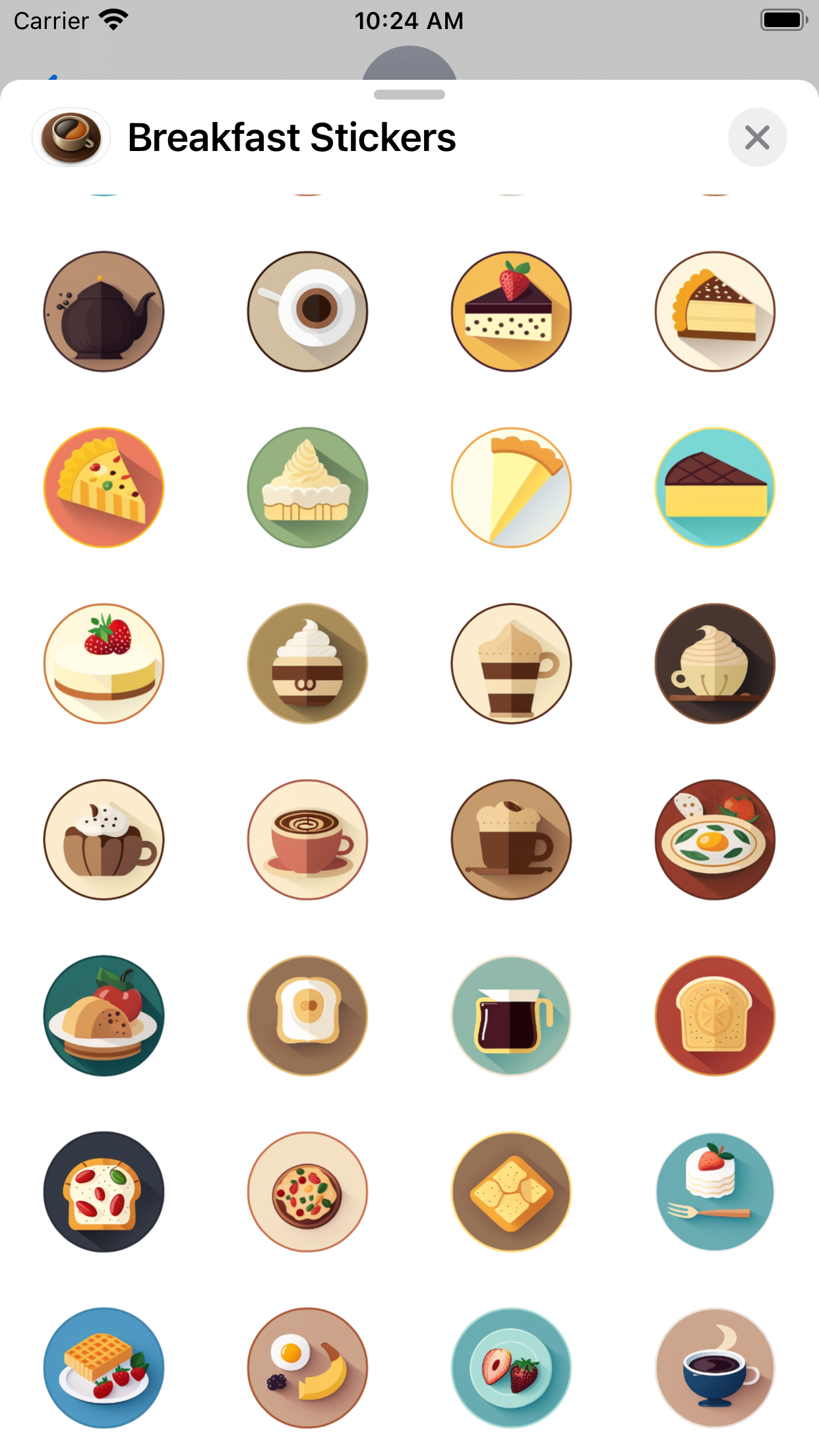 Média Autocollants de petit-déjeuner quotidien - Petit déjeuner, café, thé, tasse de thé, autocollants, œufs au plat 1