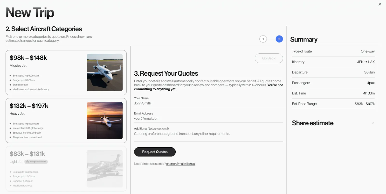 Private Jet Rentally screenshot 3