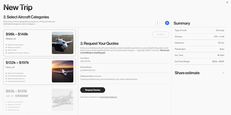 Private Jet Rentally screenshot 3