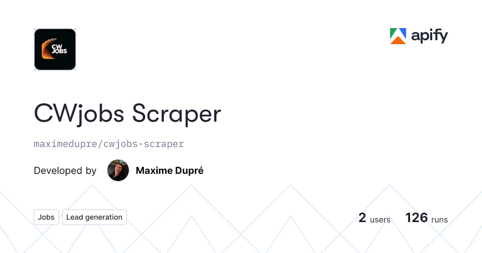 CWjobs Scraper screenshot 1