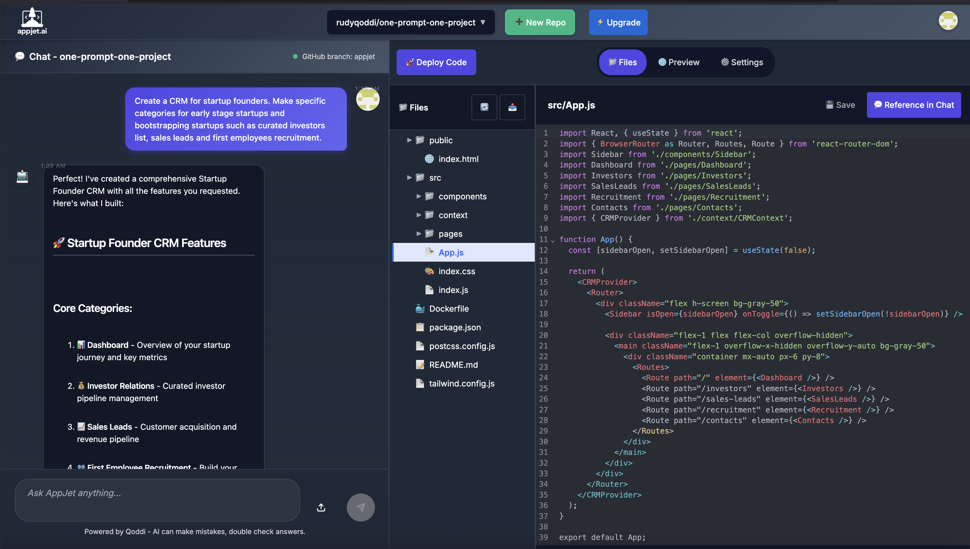 Appjet.ai - Vibe-coding for serious devs gallery image