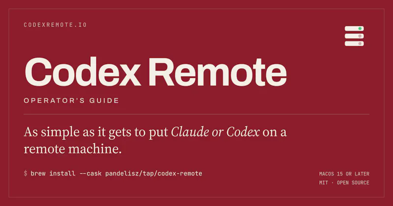 Codex Remote screenshot 2