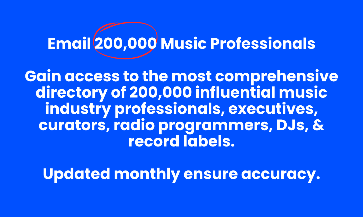 Muziekindustrie database |Directory - Exclusieve database en directory van 200.000 muziekindustrie media 3