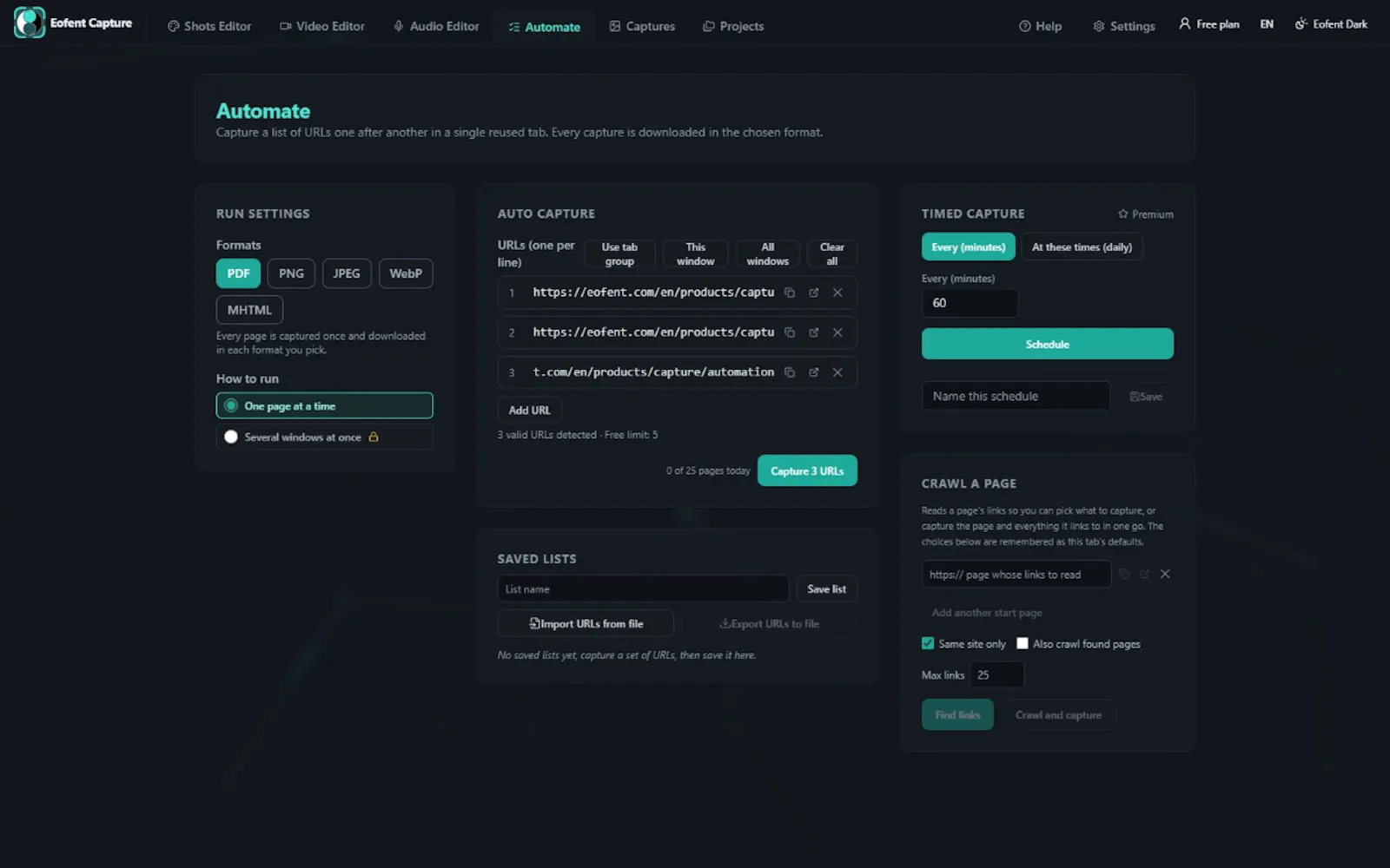 Eofent Capture screenshot 4