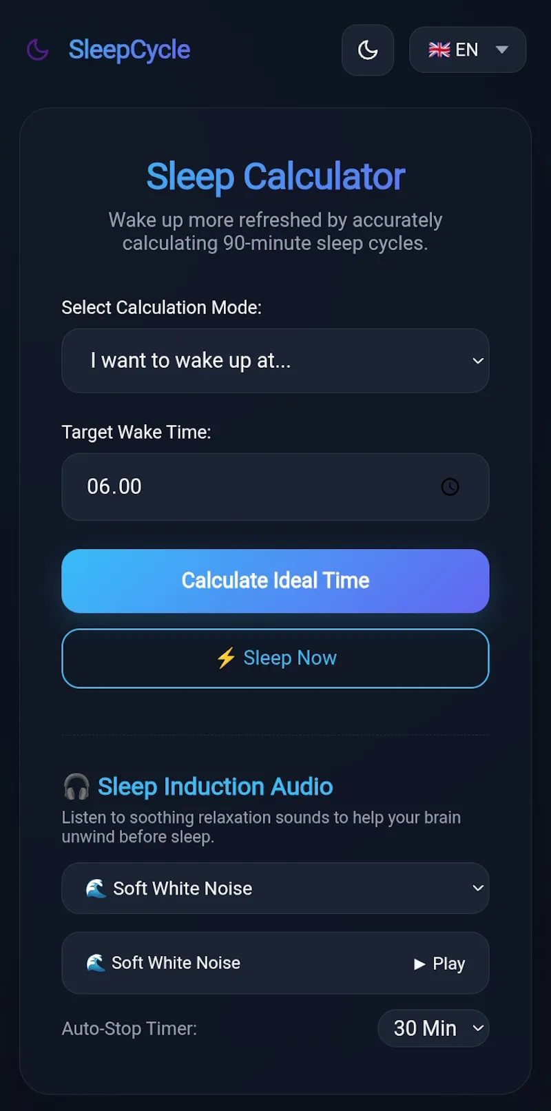 sleepcalculator screenshot 3