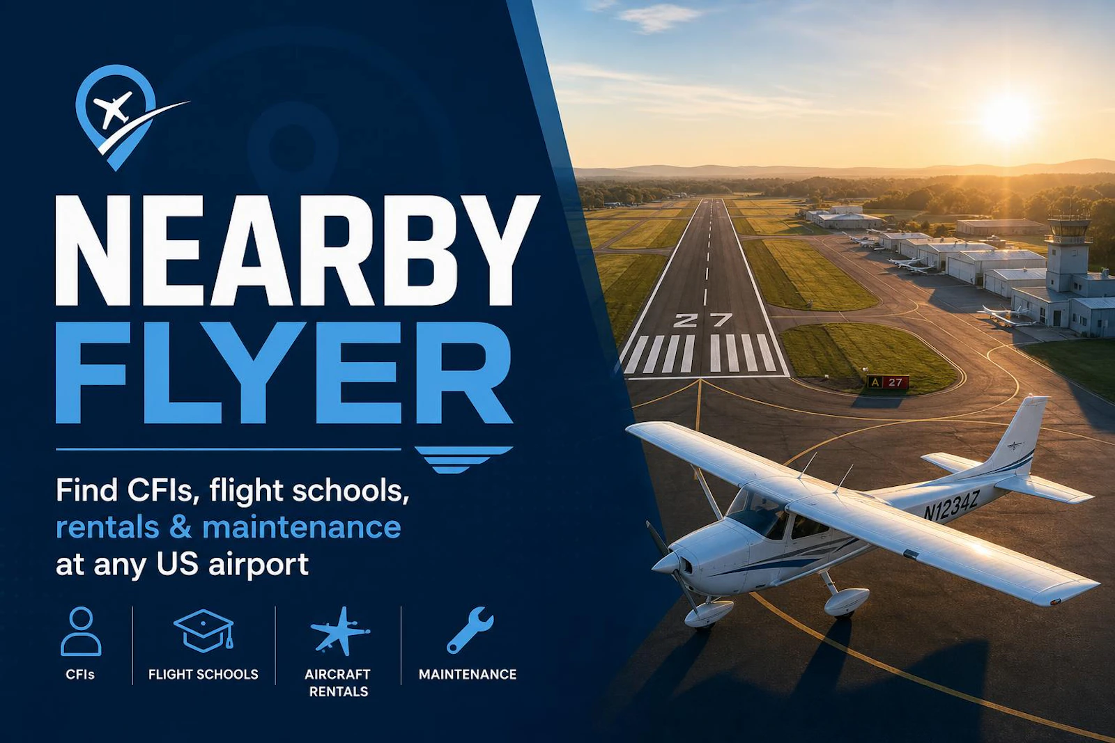 Nearby Flyer — Airport Services Map screenshot 1