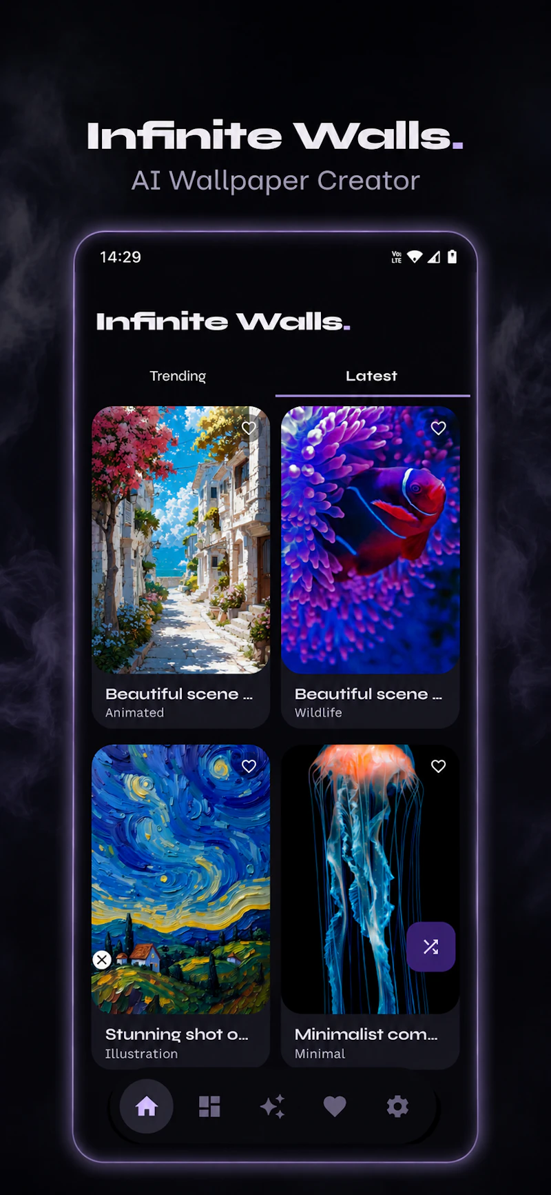 Infinite Walls: AI Wallpaper Creator  screenshot 2