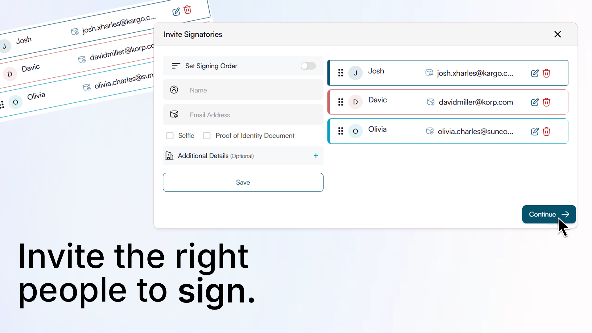 Legitt eSignature - Screenshot 2 showing product features and functionality