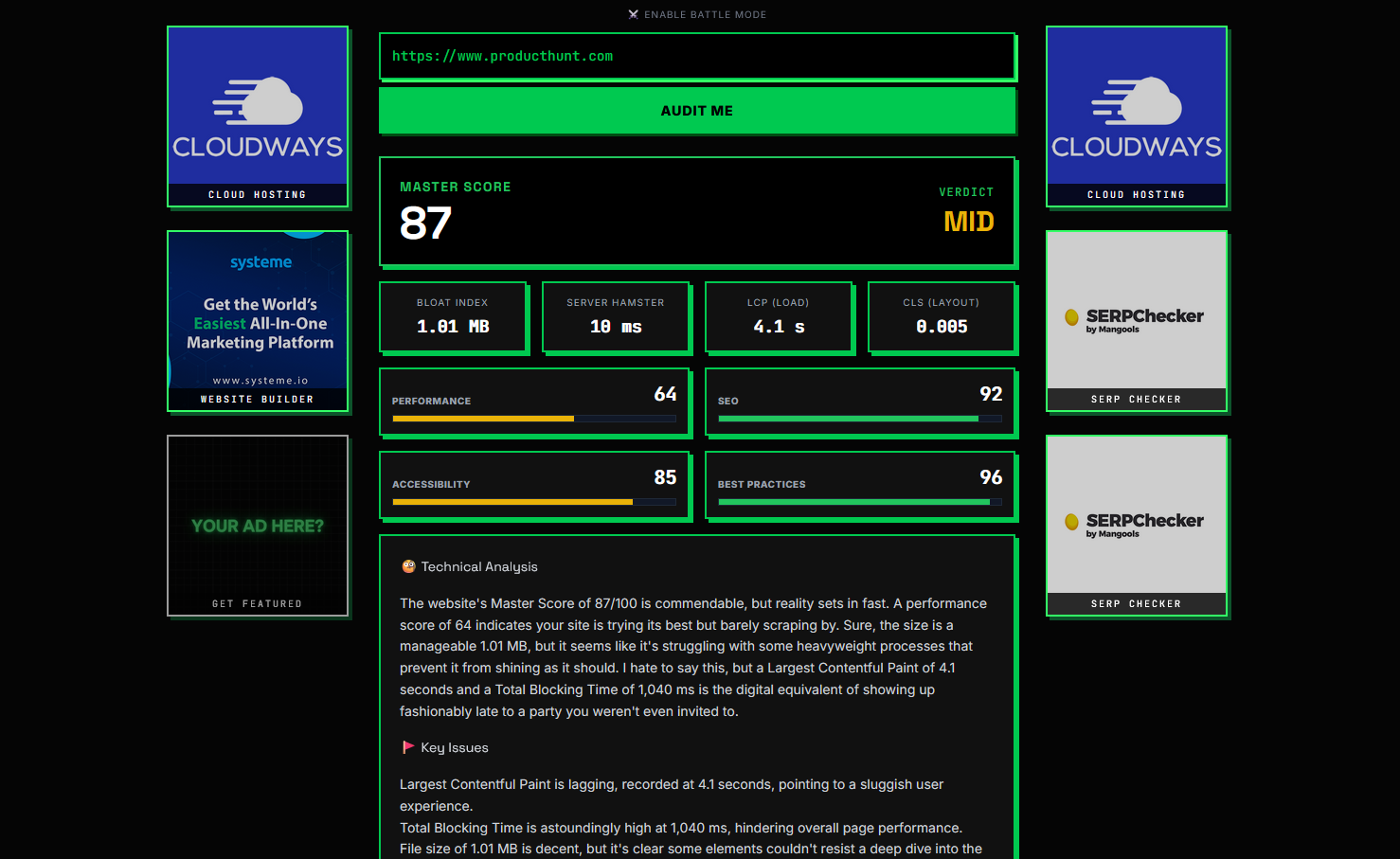 ZeroBS Web Audit gallery image