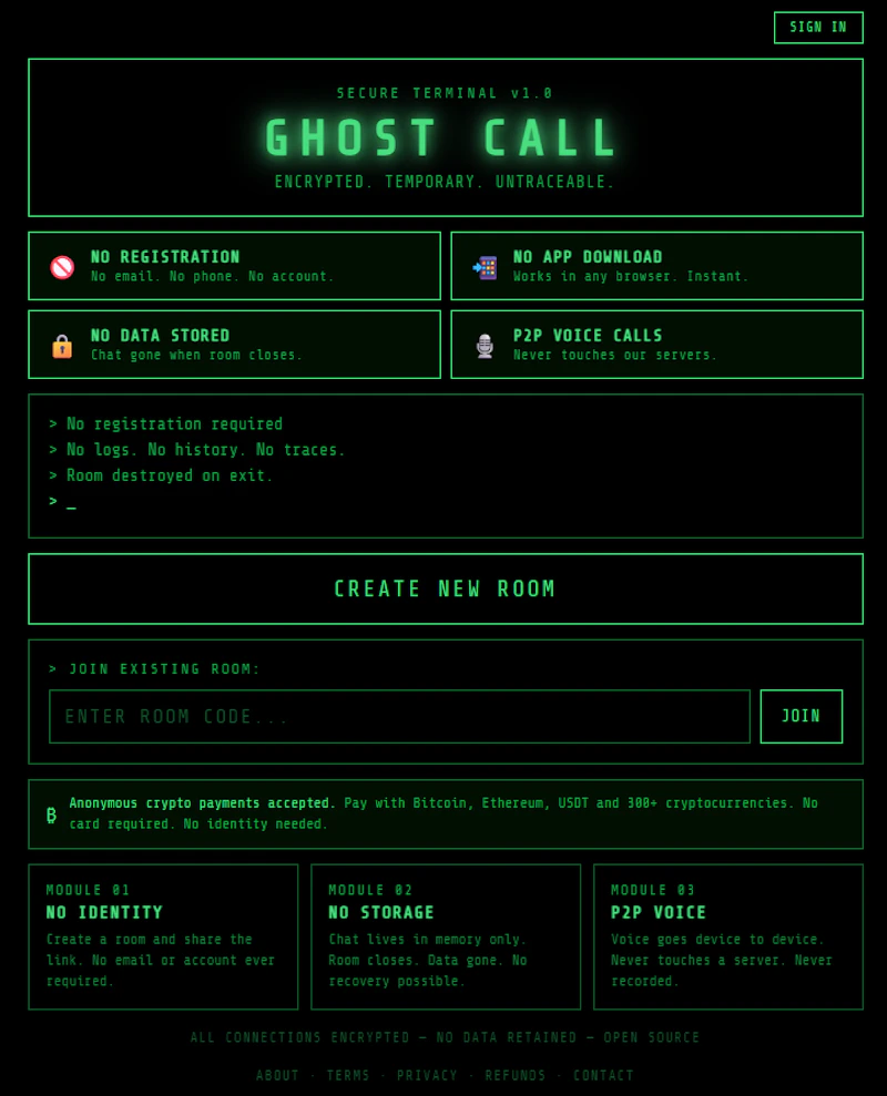 GhostCall screenshot 1