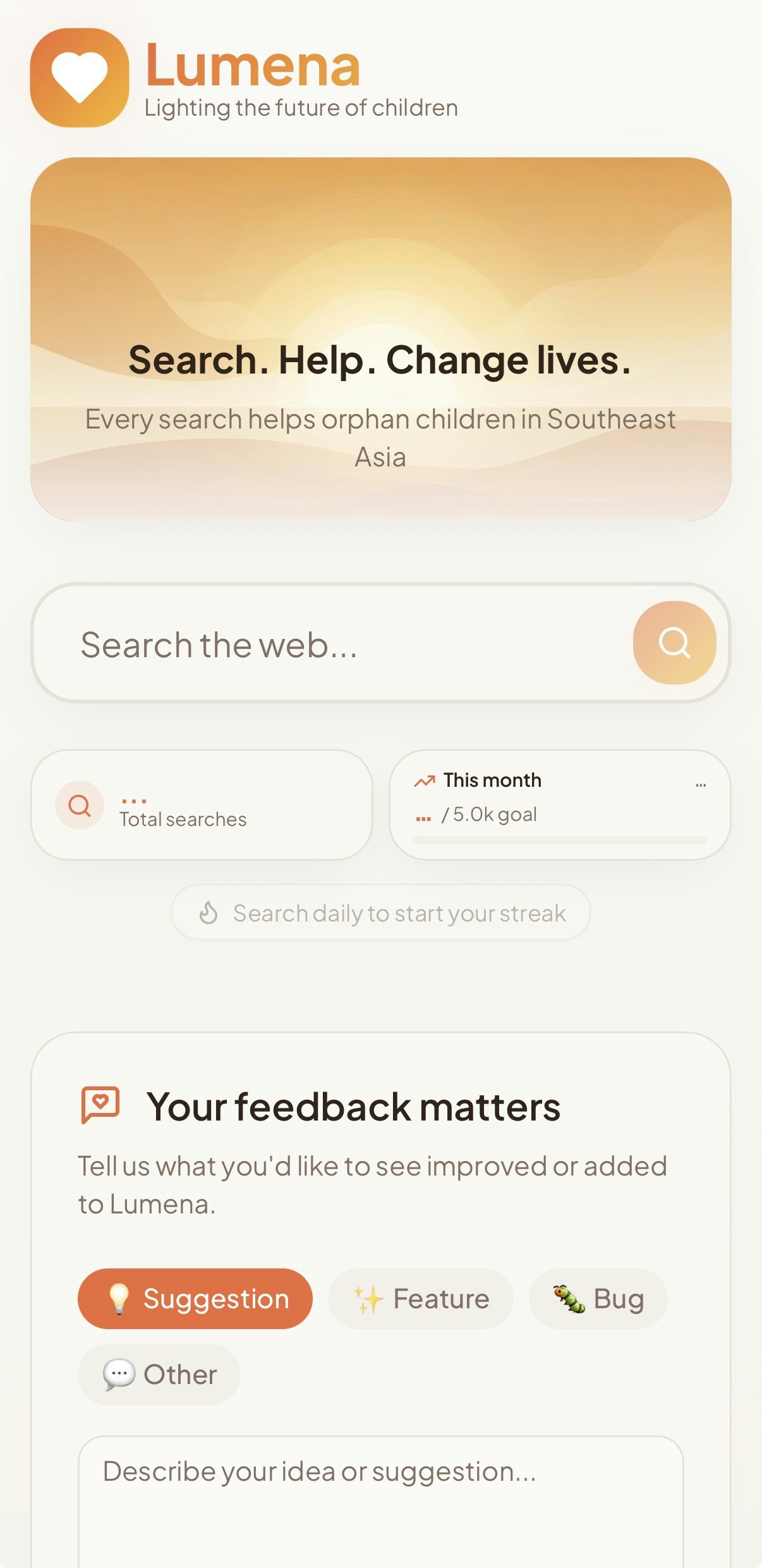 Lumena - Main product screenshot demonstrating key features and user interface