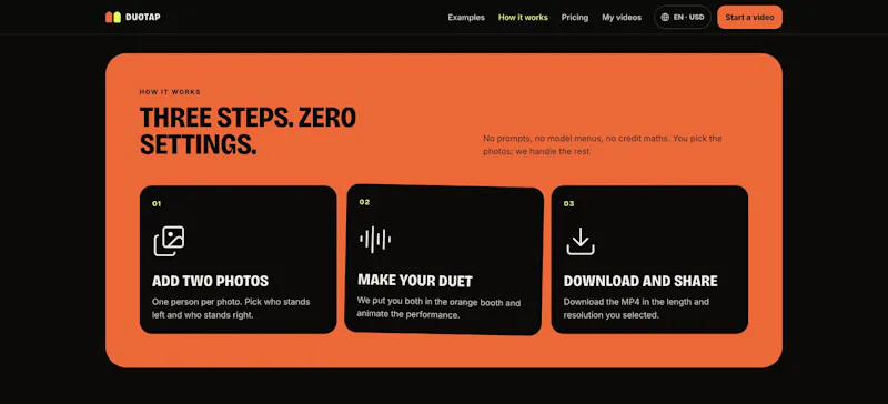 DUOTAP screenshot 1