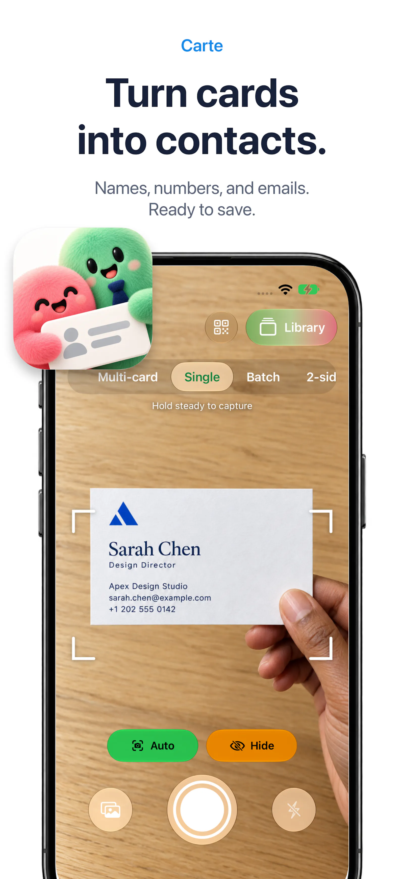 Carte: Business Card Scanner screenshot 2