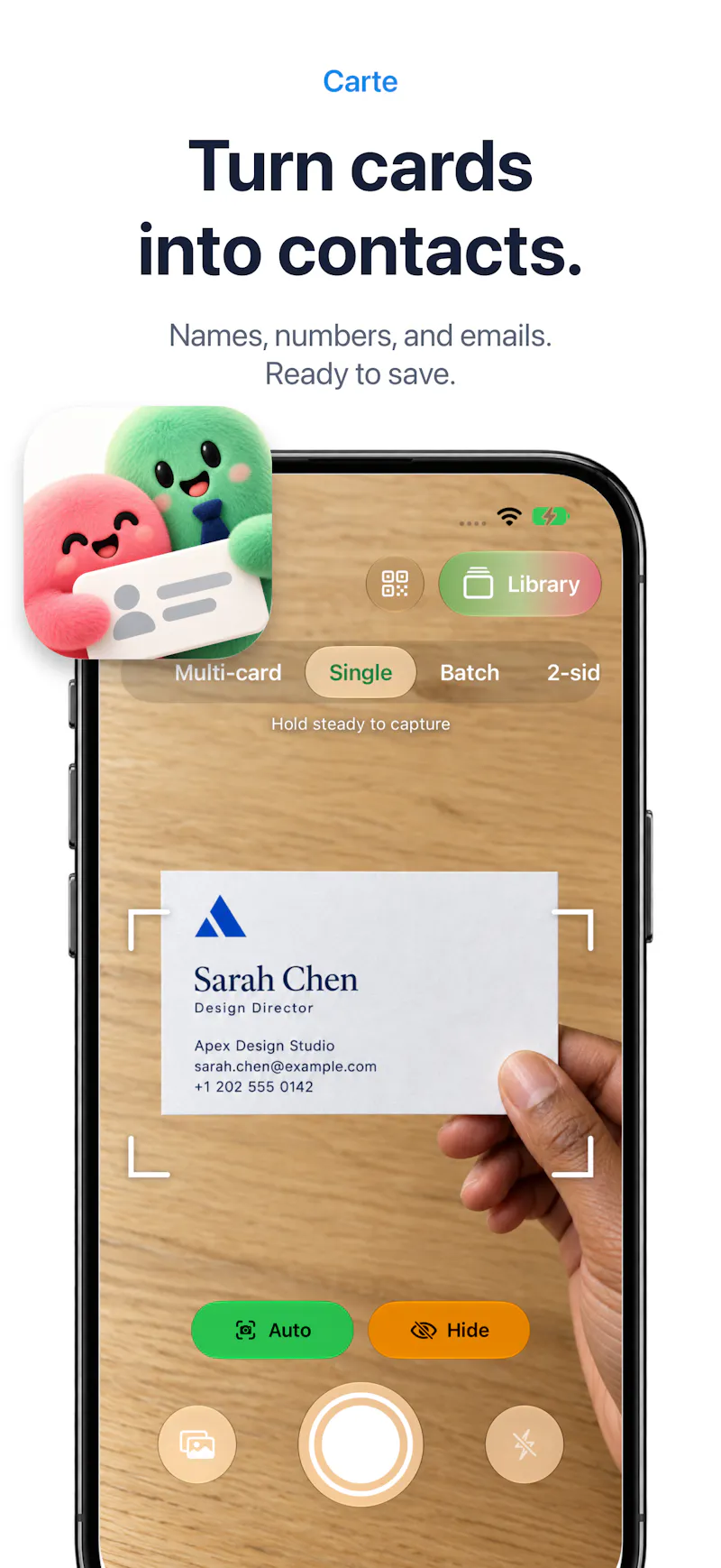 Carte: Business Card Scanner screenshot 2