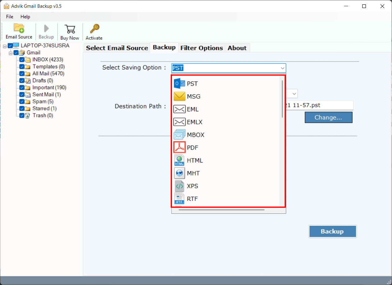 Vorab -Google Mail -Backup -Tool vorantreiben media 3