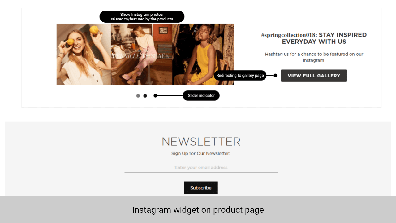 Magento Instagram Extension gallery image
