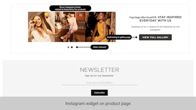 Magento Instagram Extension gallery image