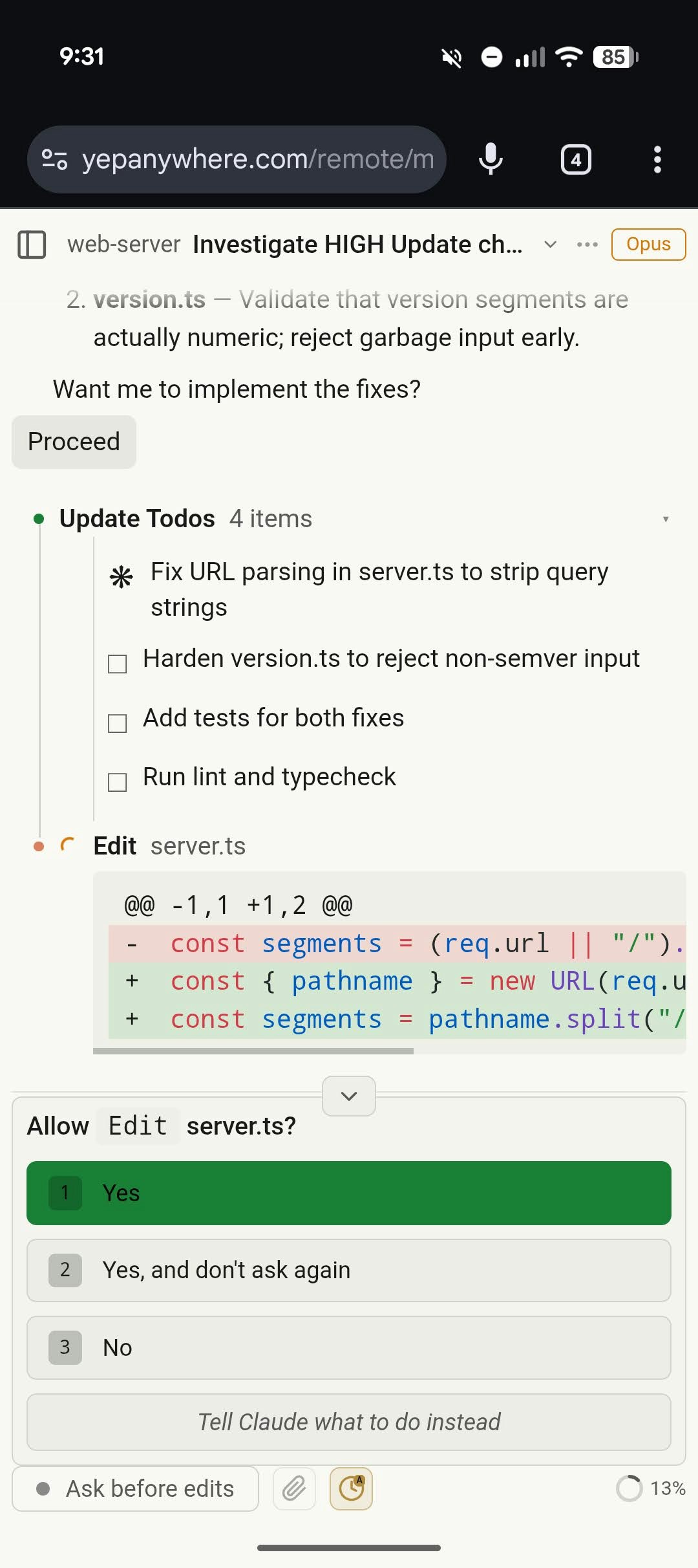 Yep Anywhere - Screenshot 3 showing product features and functionality