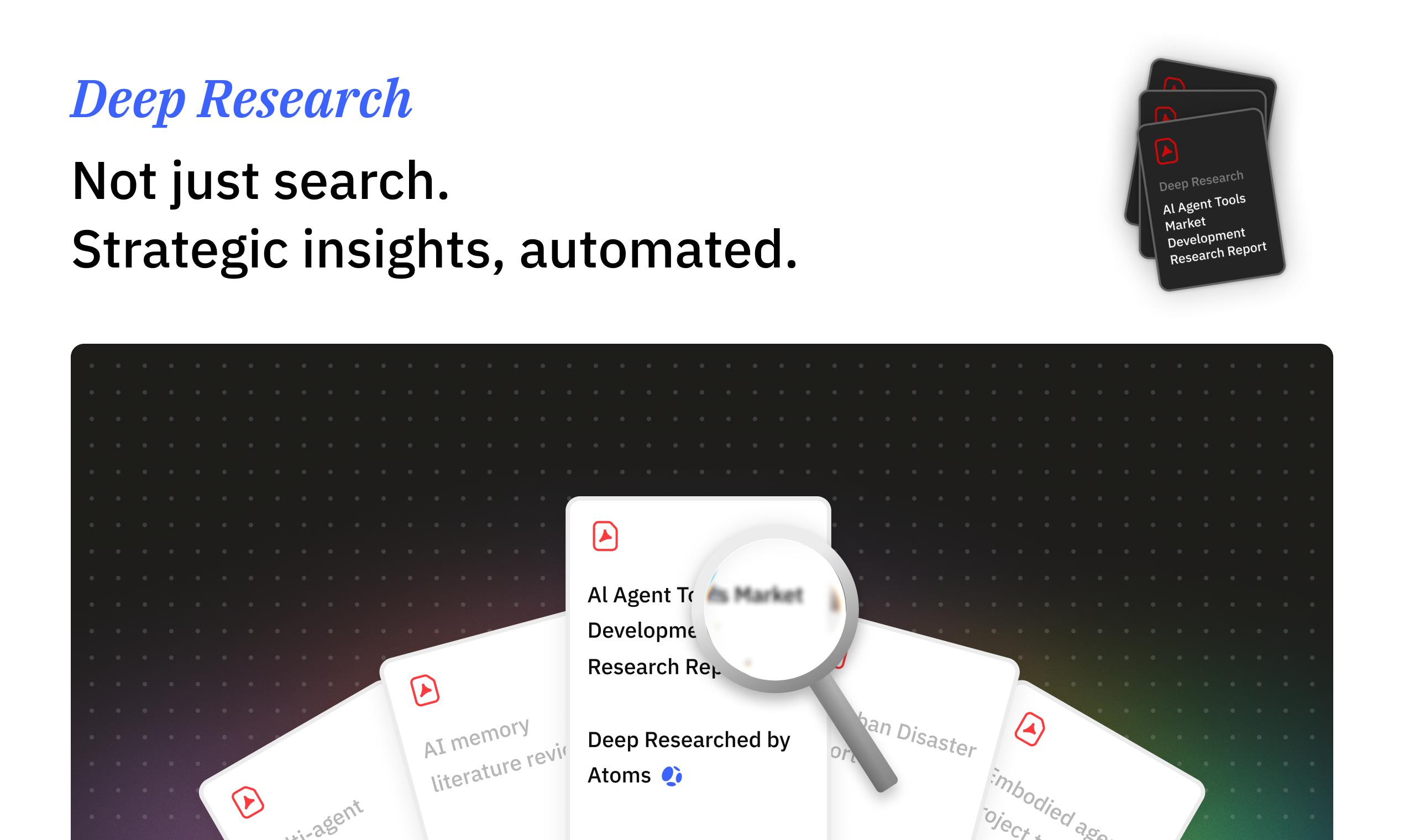 Atoms - Screenshot 5 showing product features and functionality