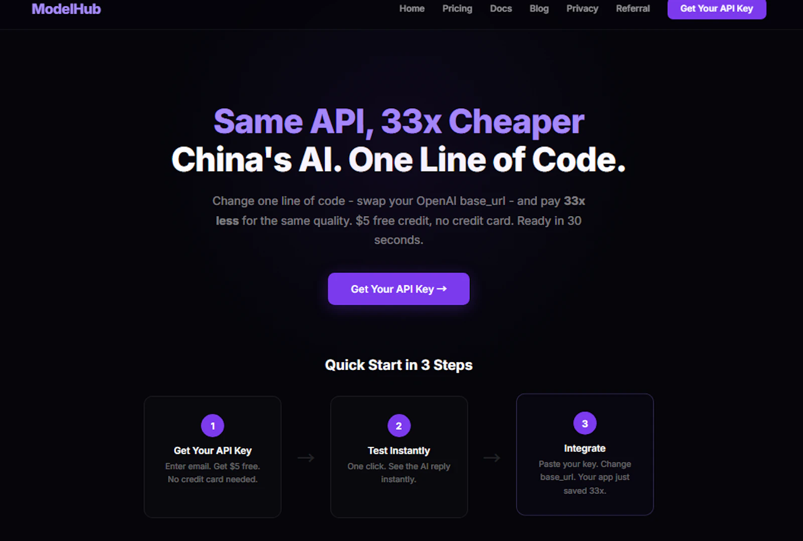 ModelHub API screenshot 2