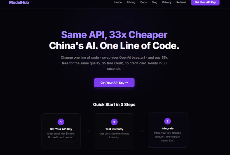 ModelHub API screenshot 2