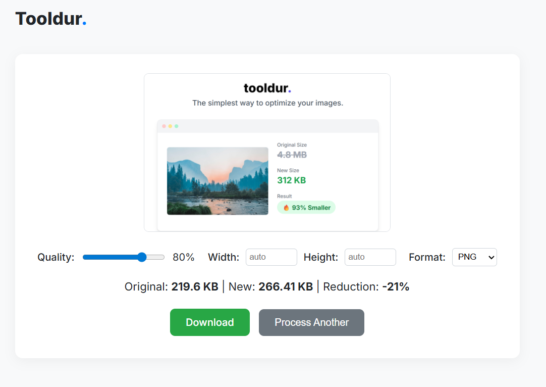 وسائط Tooldur - Free image compressor, resizer & converter 3