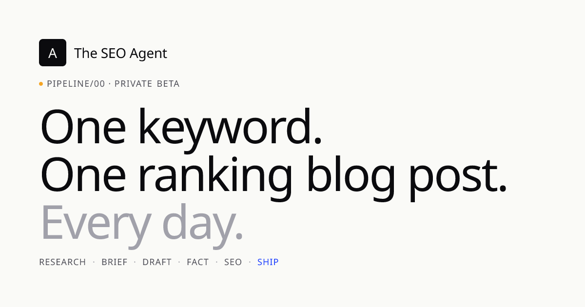 The SEO Agent gallery image