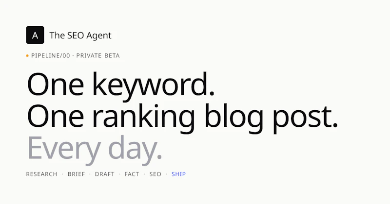 The SEO Agent screenshot 1